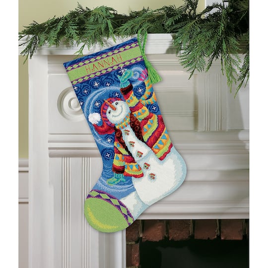 Dimensions&#xAE; Happy Snowman Stocking Needlepoint Kit